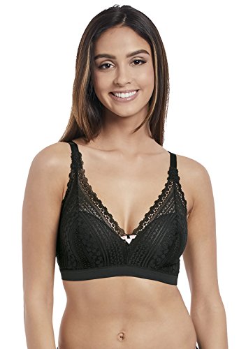 Freya Damen Daisy Soft Plunging Lace Bralette Plunge-BH, schwarz, Large von Freya