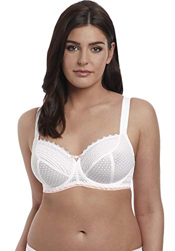 Freya Damen Daisy Spitze Bügel Balconette Demi BH, Weiß, 75DD von Freya