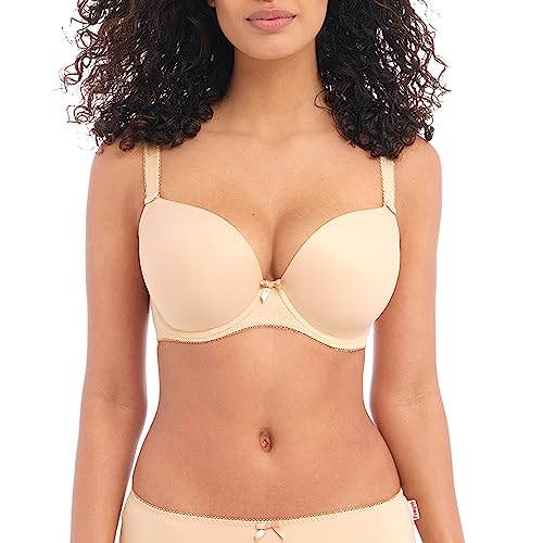 Freya Damen Deco UW Formgepresster Plunge BH, Nude, von Freya