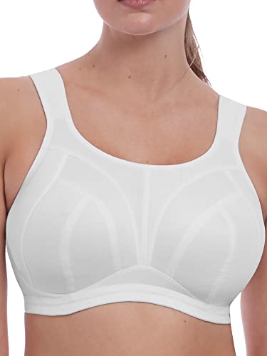 Freya Damen Dynamic Soft Cup Converting Strap Style Wireless Bra Sport-BH, weiß, 90H von Freya