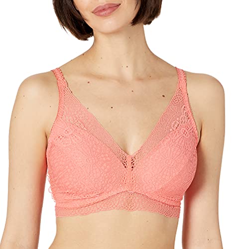 Freya Damen Erin Wireless Bralette BH, Undurchsichtige, Hot Coral, M von Freya