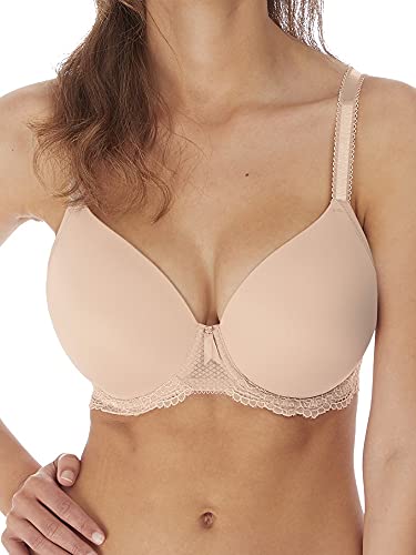 Freya Damen Expression Bügel tiefem Ausschnitt T-Shirt-BH, Naturfarben/Beige, 80F von Freya