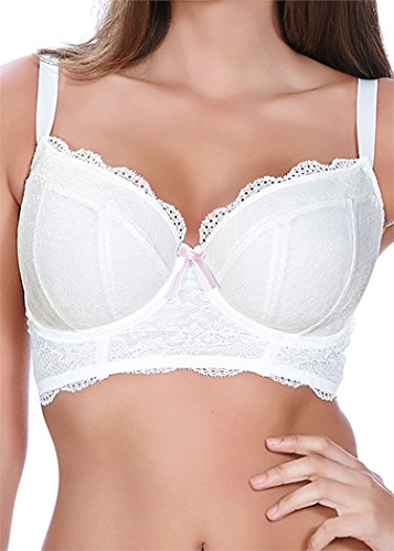 Freya Damen Fancies Longline Bügel BH, Weiß, 80FF von Freya