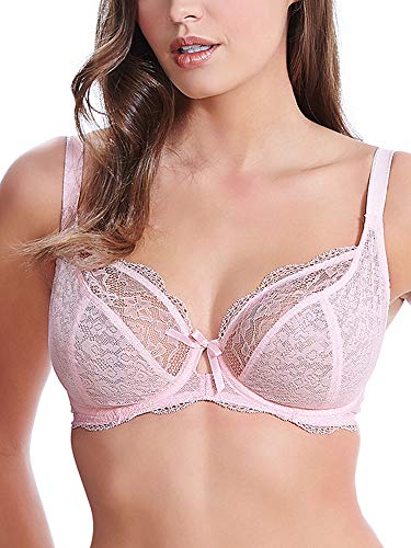 Freya Damen Fancies Underwire Plunge Bra BH, Petal Pink, 65H von Freya