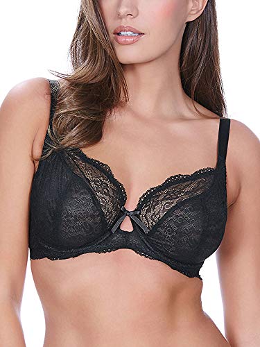 Freya Damen Fancies Underwire Plunge Bra BH, schwarz, 80D von Freya