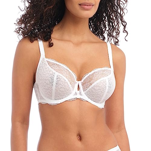 Freya Damen Fancies Underwire Plunge Bra BH, weiß, 75E von Freya