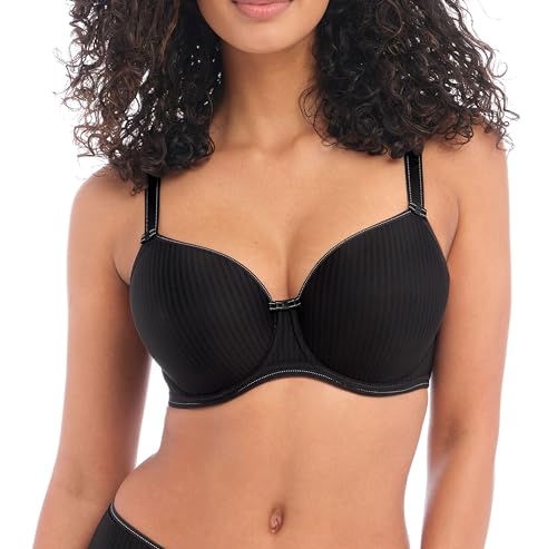 Freya Damen Idol Geformter Bügel T-Shirt-BH, Undurchsichtige, Schwarz, 80F von Freya