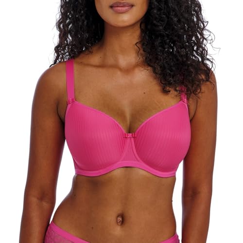 Freya Damen Idol geformter T-Shirt-BH mit Bügel., Knallpink (Hot Pink), 80DD von Freya