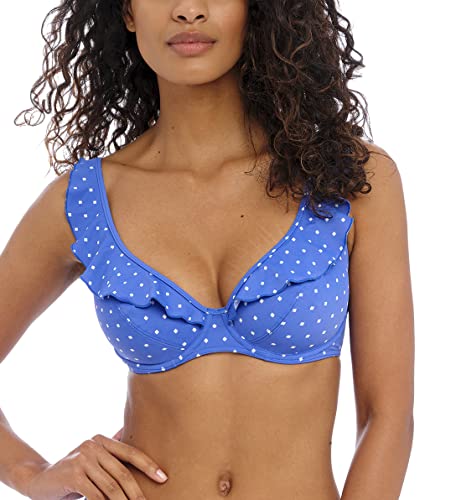 Freya Damen Jewel Cove High Apex Bügel-Bikinioberteil mit J-Haken (7230), Azurblau, 75 J von Freya