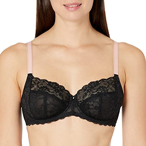 Freya Damen Offbeat Underwire Side Support Bra BH mit voller Abdeckung, schwarz, 80D von Freya