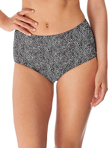 Freya Damen Run Wild Retro High Waist Brief Bikini-Unterteile, schwarz, Large von Freya