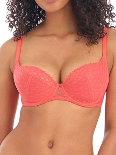 Freya Damen Signature Bügel-BH mit gepolstertem Ausschnitt, Hot Coral, 80F von Freya