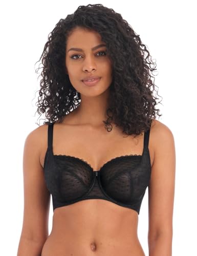 Freya Damen Signature Underwire Balcony Bra BH mit voller Abdeckung, Undurchsichtige, Schwarz, 36J von Freya