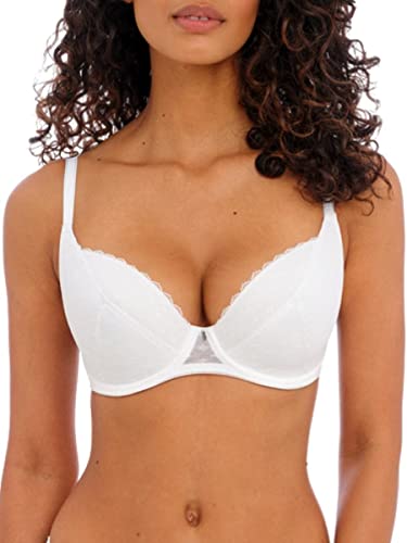 Freya Damen Signature Underwire Spacer T-Shirt-BH, Weiß, 80DD von Freya