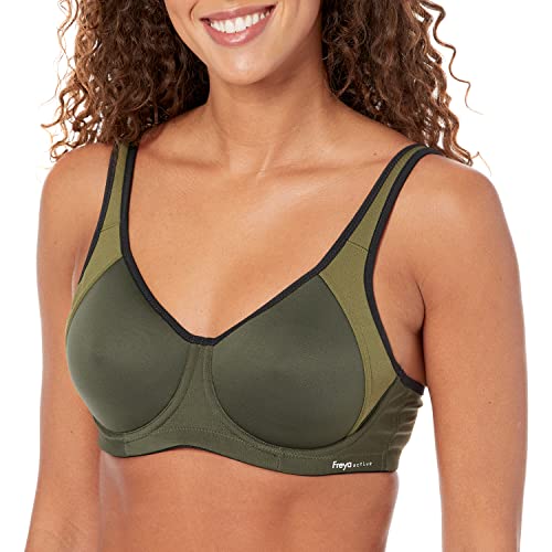 Freya Damen Sonic Underwire Molded Spacer Bra Sport-BH, Blickdicht, Khaki, 75C Freya Damen Sonic Underwire Molded Spacer Bra Sport-BH, Blickdicht, Khaki, 75C von Freya