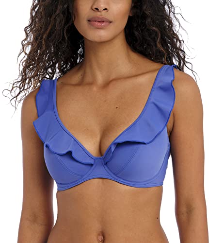 Freya Damen Standard Jewel Cove Bügel-Bikinioberteil mit hohem Apex, Azurblau, 75E von Freya