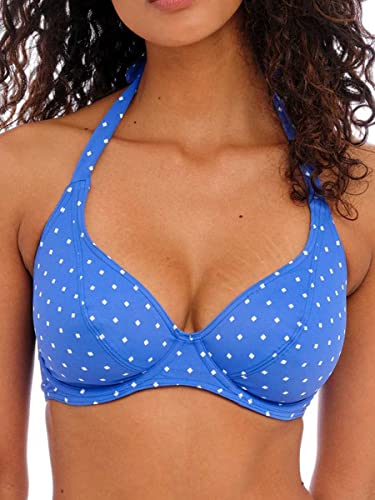 Freya Damen Standard Jewel Cove Bügel Halfter Bikini Top, Blau (Azure), 85DD von Freya