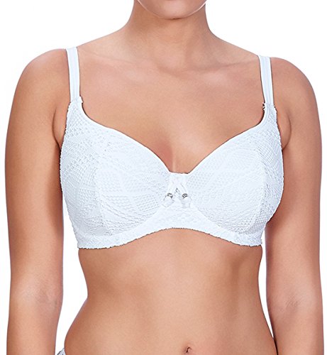 Freya Damen Sundance Underwire Sweetheart Top Bikini, Weiß, 75F von Freya