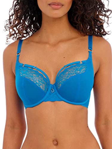 Freya Damen Temptress Bügel-BH, Mittelblau, 80DD von Freya