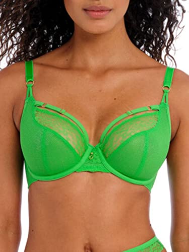 Freya Damen Temptress Bügel Plunge-BH, Blickdicht, Giftgrün, 70DD von Freya