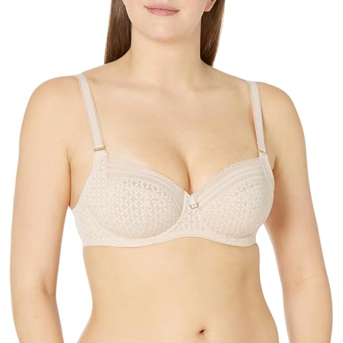 Freya Damen Viva Lace Underwire Side Support Bra BH mit voller Abdeckung, Undurchsichtige, Spitze, Naturbeige, 70DD Freya Damen Viva Lace Underwire Side Support Bra BH mit voller Abdeckung, Undurchsichtige, Spitze, Naturbeige, 70DD von Freya