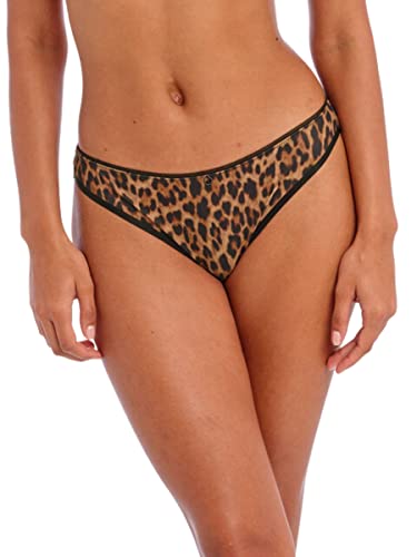 Freya Damen Wildside Brazilian Unterwäsche im Bikini-Stil, Leopard, XL von Freya