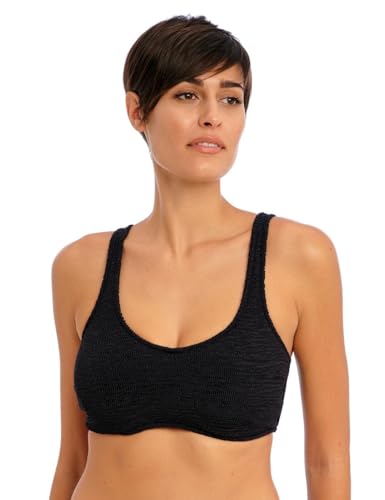 Freya Ibiza Waves Convertible Bügel-Bralette-Bikinioberteil (203814), Schwarz, 65DD von Freya