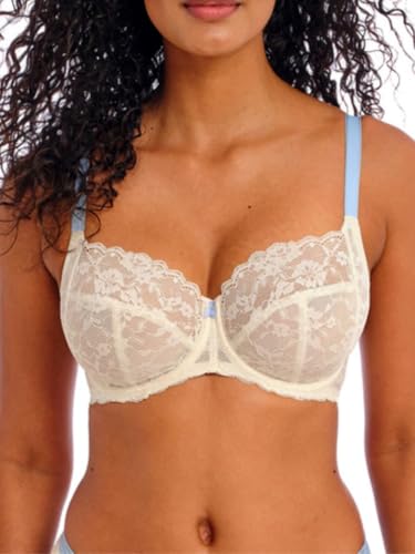 Freya Offbeat Damen Bügel-BH mit seitlicher Stützfunktion, Etwas Blau, 60F Freya Offbeat Damen Bügel-BH mit seitlicher Stützfunktion, Etwas Blau, 60F von Freya