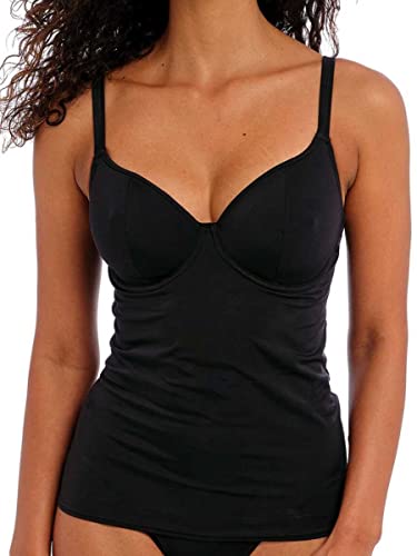 Freya Swim – Tankini-Bikinioberteil uni mit Bügeln Jewel Cove, Schwarz , 70F von Freya