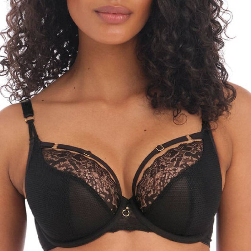 Freya Temptress BH mit Bügel, Schwarz, Größe: 70F, Damen von Freya