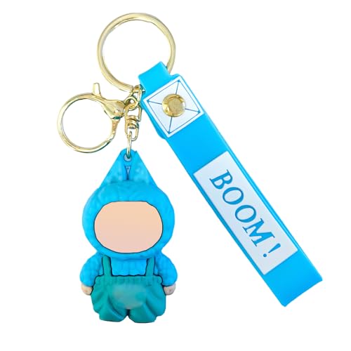Freyauga Schlüsselanhänger, 7cm Kleiner Kawaii Blau Schlüsselbund-Anhänger mit Metallring und Silikonband für Schlüssel Damentaschen Schulranzen, Süßes Geschenk zum Schulanfang Geburtstag Feiertage Freyauga Schlüsselanhänger, 7cm Kleiner Kawaii Blau Schlüsselbund-Anhänger mit Metallring und Silikonband für Schlüssel Damentaschen Schulranzen, Süßes Geschenk zum Schulanfang Geburtstag Feiertage von Freyauga