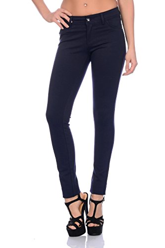 Freyday Modische Damen Jeggings Leggings Hüfthose Stretch Slimfit (XS, Dunkelblau),Etikettgröße:34 von Freyday