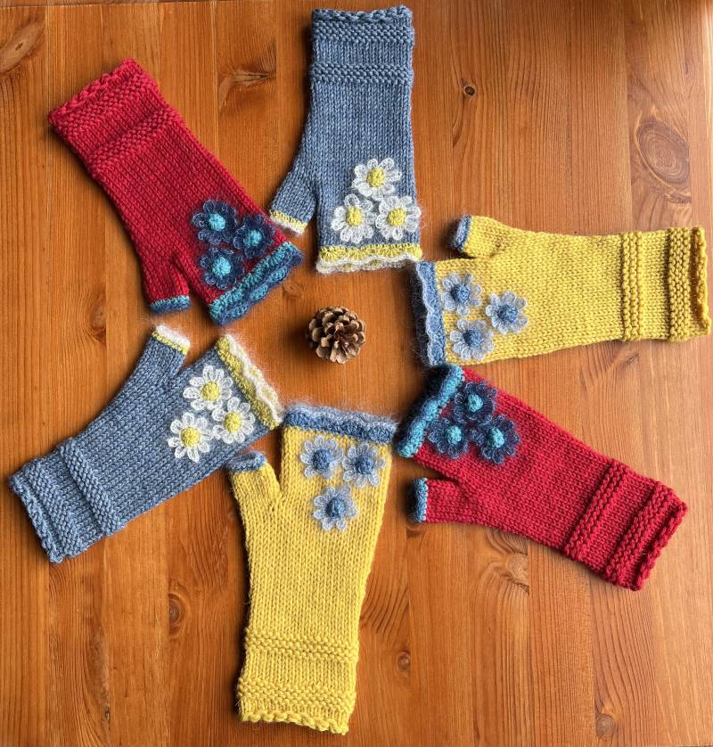 Freydis&sun - Gestrickte Handstulpen Für Damen Wolle Handwärmer Freydis&sun - Gestrickte Handstulpen Für Damen Wolle Handwärmer von FreydisAndSun