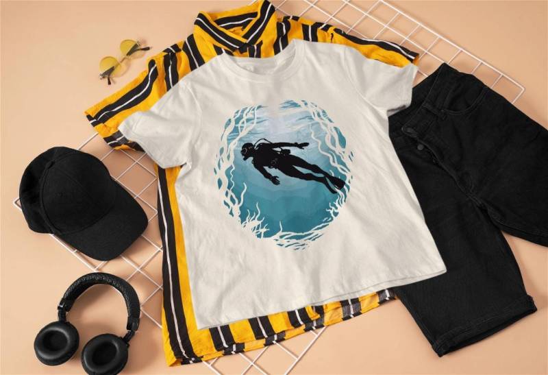 Bügelbild // Taucher Unter Wasser Dtf-Druck Direkt Auf Stoff Pressbar Bügelbild // Taucher Unter Wasser Dtf-Druck Direkt Auf Stoff Pressbar von FreyjaAndraya