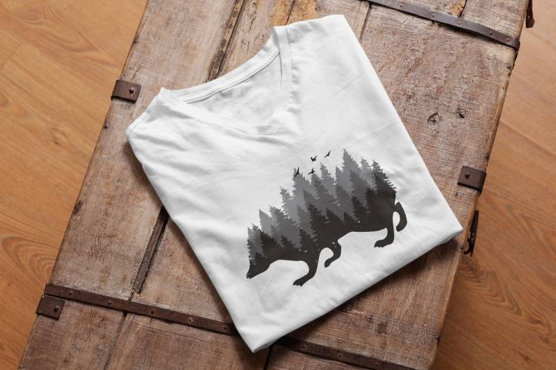 Bügelbild - Igel Im Wald Direkt Auf Stoff Pressbar von FreyjaAndraya