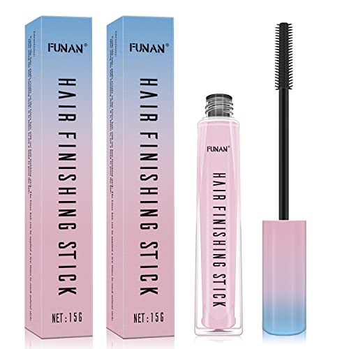Haar-Finishing-Stick, 2 Stück, für kleine gebrochene Haarcreme, gebrochenes Haar, Haargel für Frauen, natürlich erfrischend, Haarwachs-Stick, nicht fettend und nicht klebrig. Haar-Finishing-Stick, 2 Stück, für kleine gebrochene Haarcreme, gebrochenes Haar, Haargel für Frauen, natürlich erfrischend, Haarwachs-Stick, nicht fettend und nicht klebrig. von FUNAN
