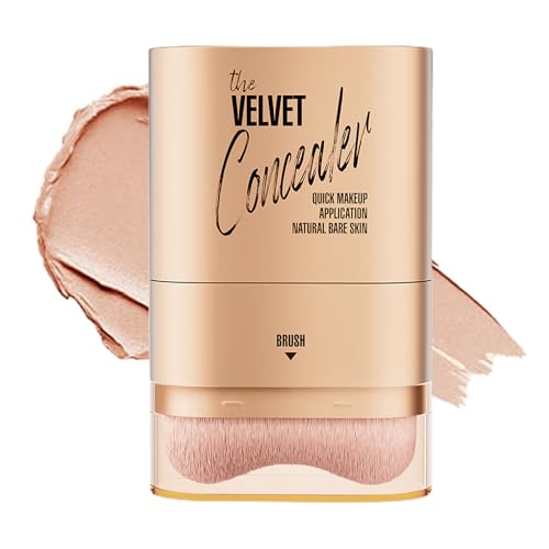 Foundation Stick-Vollverzögerungscreme-Make-up mit Pinsel, Longwear Concealer & Contour Stick für Frauen & Mädchen, mattes Finish, um Fehler zu bedecken, mehr als 12G-Feuchtigkeitsdesign mit mehreren von Frfik