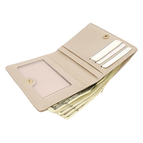 Frauenbrieftasche | PU Leder BIFOLD | 11,2 cm Multi-Card-Speichermünzen Geldbörse Mini-Brieftasche | Tragbarer Kompaktkartenkoffer -Visitenkartenhalter stylisch für Frauen Einfaches Luxusgeld -Clip -G von Frfik