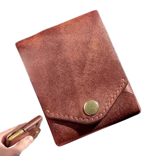 Frfik Geldbörse Herren – Echtleder Geldbörse – Portemonnaie mit Kreditkarten Fächern – Kompakte Brieftasche passt in Hosentasche – Slim Wallet aus Leder für Alltag und Business – für Männer von Frfik