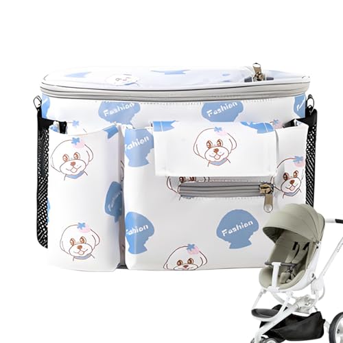 Frfik Kinderwagentasche – Stroller-Organizer, 30 cm Tasche – wasserdichter Caddy mit Touch-Fenster und Stauraum für Babys, ideal für Spaziergänge und den täglichen Gebrauch von Frfik