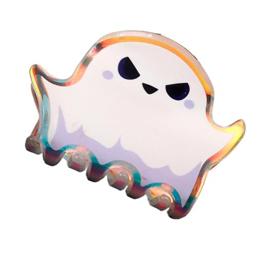 Frfik Krallenklammern für dickes Haar,Klammern für dickes Haar - Cartoon Geist Haarspange Niedliche Haarspangen Zubehör | Vielseitige kleine Haarspangen mit Halloween-Köpfen für Frauen und Mädchen von Frfik