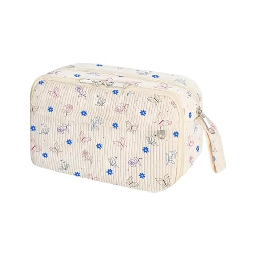 Frfik Stiftkoffer mit großer Kapazität | Bleistiftbeutel Multifunktionaler Speicherbeutel | Zipper -Schreibwarenlagerorganisator | Unisex Kosmetikbeutel Crayon Craft -Aufbewahrungstasche von Frfik