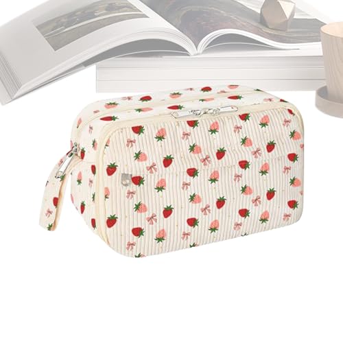 Frfik Stiftkoffer mit großer Kapazität | Bleistiftbeutel Multifunktionaler Speicherbeutel | Zipper -Schreibwarenlagerorganisator | Unisex Kosmetikbeutel Crayon Craft -Aufbewahrungstasche von Frfik