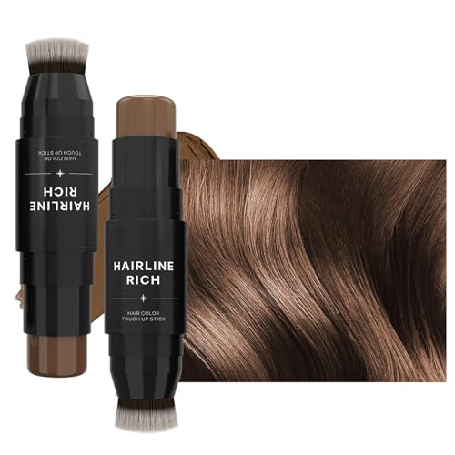 Root Cover Up Stick – Ansatz-Ausbesserungs-Stick, Haarpuder-Stick und Haaransatz-Schattenstift, graues Haarwurzelabdeckungspuder, sofortiger Haar-Concealer für Frauen, schnelle Lösung für graue von Frfik