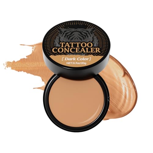 Wasserfester Körper Concealer | Hochdeckendes Haut Make-up | Langanhaltende Abdeckung Für Narben tatoos makell | 20g Leichtes Body Makeup Für Damen Herren Sommer Alltag von Frfik