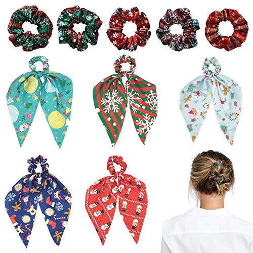 10 Stück Weihnachten Haar Haargummis,Haargummis Satin Seide elastische Haarbänder Chiffon Haar Scrunchies Bowknot Floral Haarband Chiffon Bowknot Haar Haargummi für Frauen Mädchen 10 Stück Weihnachten Haar Haargummis,Haargummis Satin Seide elastische Haarbänder Chiffon Haar Scrunchies Bowknot Floral Haarband Chiffon Bowknot Haar Haargummi für Frauen Mädchen von Frgasgds