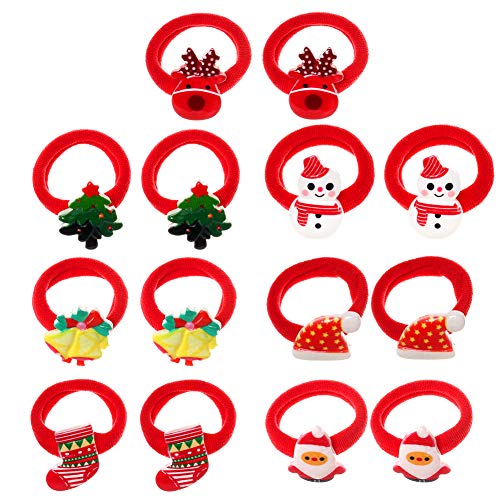 Weihnachtsbaum Haargummis,14 Stück Weihnachtsbaum Weihnachtsmann Schneemann Baby Mädchen Haarschleifen Pferdeschwanzhalter Weihnachtshaarzubehör für Mädchen Babys Kleinkinder Weihnachtsbaum Haargummis,14 Stück Weihnachtsbaum Weihnachtsmann Schneemann Baby Mädchen Haarschleifen Pferdeschwanzhalter Weihnachtshaarzubehör für Mädchen Babys Kleinkinder von Frgasgds