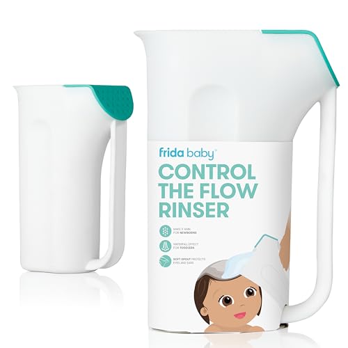 Frida Baby Control The Flow Bath Rinse Cup | Spülbecher zum Waschen von Haar und Körper | Spülbecher für Badezeit mit einfachem Griff + abnehmbarer Regendusche Frida Baby Control The Flow Bath Rinse Cup | Spülbecher zum Waschen von Haar und Körper | Spülbecher für Badezeit mit einfachem Griff + abnehmbarer Regendusche von Frida Baby