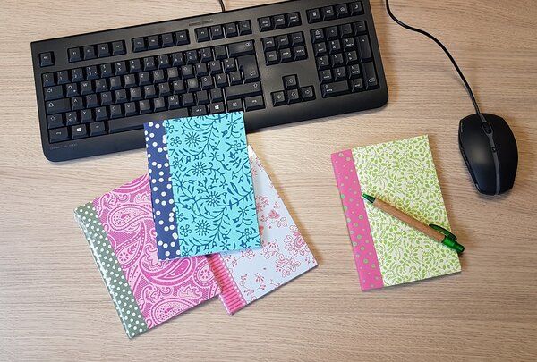 Frida Feeling Notizheft Ida aus recycelten Textilien (2er Set) von Frida Feeling