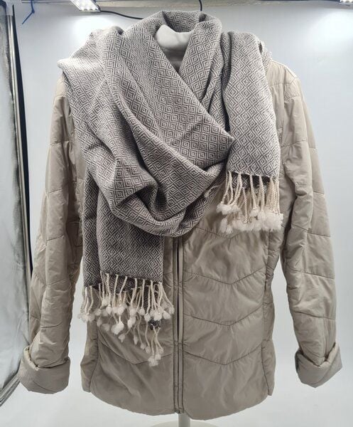 Frida Feeling Wollschal Diamant Muster (mit Fransen) - verschiedene Farben (65 * 200 cm) von Frida Feeling